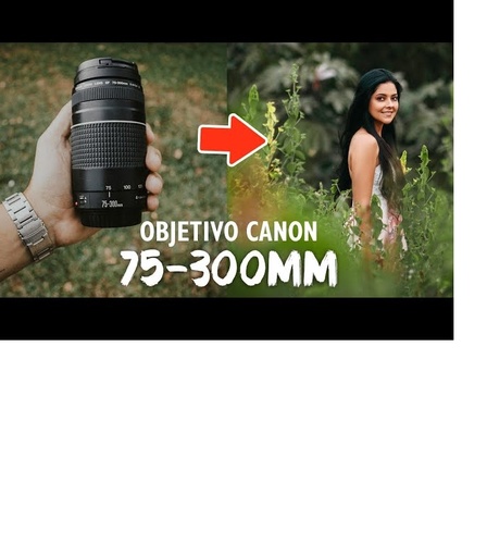 [FIN1205-2] LENTE TELEOBJETIVO CANON EF75-300MM F/4-5.6III