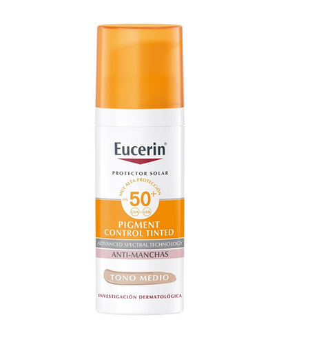 [glamo_55] Eucerin Sun Fluido Pigment Control SPF50+ Tono Medio de 50 ml