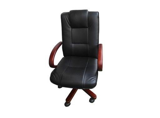 [BP03123] Silla Oficina Elegante Paris apoyabrazos de madera